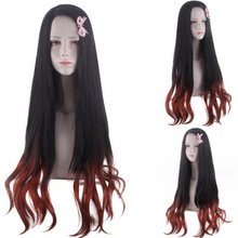 Load image into Gallery viewer, 1:1 Halloween Demon Slayer Cosplay wig Kamado Nezuko Kanroji Mitsuri Tsuyuri Kanawo Agatsuma Zenitsu Hashibira Inosuke Hair Wig