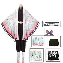 Load image into Gallery viewer, Women Girls Kochou Kanae Cosplay Costume Demon-Slayer ForAdult Anime Kimetsu-No-Yaiba Shinobu Kochou Halloween Clothes
