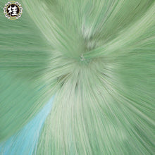 Load image into Gallery viewer, UWOWO Game Genshin Impact Cosplay Sucrose Cosplay Wig for Halloween Suit 85cm Green Highlights Gradient Long Hair Heat Resistant