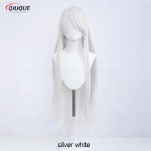Load image into Gallery viewer, 73 Colors 100cm Long Straight Cosplay Wig Anime Compatible Universal Omopinenet Heat Resistant Synthetic Hair Wigs + Wig Cap