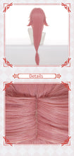 Load image into Gallery viewer, UWOWO Yae Miko Cosplay Wig Genshin Impact Inazuma Yae Miko Cosplay Hair 80cm Pink Long Hair Heat Resistant Halloween Cosplay Wig