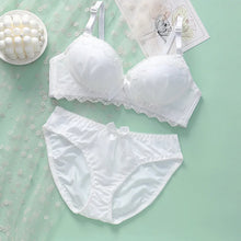 Load image into Gallery viewer, Summer New Sexy Women Bra Set Cute Fashion Wireless Gather Underwear Comfortable Panties Soft Push Up Top Lace Lingerie Set