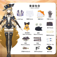 Load image into Gallery viewer, Genshin Impact Navia Cosplay Costume Full Set With Hat Cosplay for Women Dress Uniform Halloween Outfit Uniform Navia Cosplay