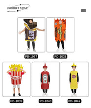 Load image into Gallery viewer, Cosplay French Fries Costumes for Kids Cos Snack Ketchup Tomato Paste Chocolates Butter Sauce Mustard Clothing Halloween Cos # 1