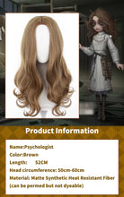 Load image into Gallery viewer, UWOWO Game Identity VPsychologist Ada Mesmer Cosplay Wig Brown Hair Long Wig 52CM