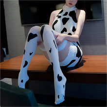 Load image into Gallery viewer, Cos Cow Cosplay Costume Maid Anime Girl Backless Lingerie Turtleneck Sweater Japanese Cute Clothing Lolita Uniform with Stocking