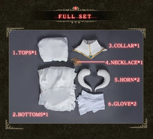 Load image into Gallery viewer, IN STOCK UWOWO Anime Albedo Cosplay Costume Halloween Christmas Costume Cos Women White Dress Albedoo Cosplay