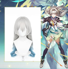 Load image into Gallery viewer, UWOWO Honkai Star Rail Firefly Cosplay Wig Long hair Grey Blue 60CM Hair Wig