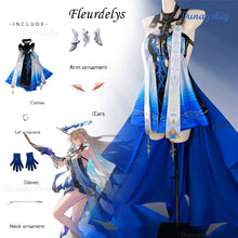 Load image into Gallery viewer, Wuthering Waves Cartethyia Fleurdelys Cosplay Wuwa Dress Wig Costume Game Event Clothes Women Halloween Upgraded Version Outfit