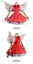 Load image into Gallery viewer, Anime Cardcaptor Sakura Card Captor Cosplay Kinomoto Sakura Cosplay Costume Wig Pink Lolita Dress Halloween Fancy Cos Party Suit