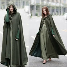 Load image into Gallery viewer, Cosplay Vintage Medieval Gothic Creed Hooded Cloak Thin Coat Women Vampire Devil Capes Pirate Robes