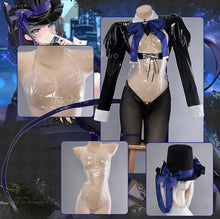 Load image into Gallery viewer, LAST BATCH UWOWO Cheshiree Cosplay Game Azur Lanee Cheshire Party Dress Suit Cosplay Costume Sexy Black Suit Halloween Costume