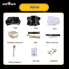 Load image into Gallery viewer, UWOWO Mira Cosplay Collab Series: Kpop Huntrix Mira GOLDEN Performance Black Suit Cosplay Costume XS-3XL Halloween Costume