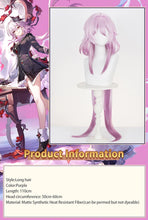 Load image into Gallery viewer, UWOWO Evernight Wig Game Honkai Star Rail Evernight Cosplay Wig March 7th Wig Long Hair White and Blue Hair Halloween Wig