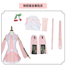 Load image into Gallery viewer, Anime Miku Cosplay Costume Miku Japan Maid May Output Dress Suit Headwear Wig Halloween Costume For Women Girl Adult