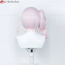 Load image into Gallery viewer, VTuber NIJISANJI lLUNA Maria Marionette Cosplay Wig 42cm Short Pink Ponytail Heat Resistant Synthetic Hair Party Wigs + Wig Cap