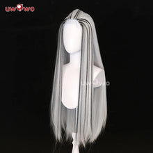 Load image into Gallery viewer, UWOWO Frankiee Stein 1 Cosplay Wig Black Silver 90CM Long Hair Heat Resistant Halloween Cosplay Outfit Wig