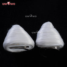 Load image into Gallery viewer, UWOWO Genshin Impact Fanart Furina Chinese Style Focalors Cospaly Wig Light Blue And Silver Hair Two Styles