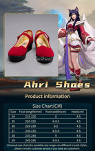 Load image into Gallery viewer, UWOWO League of Legends Ahri Cosplay Shoes LOL Ahri Champion Cosplay Shoes Halloween Costume Accessories Prop Footwear
