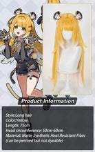 Load image into Gallery viewer, UWOWO Ju Fufu Wig Game Zenless Zone Zero ZZZ Ju Fufu Cosplay Wig Orange Yellow Hair Long Hair Halloween Wig