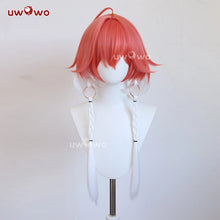 Load image into Gallery viewer, UWOWO Changli Wig Game Wuthering Waves Changli Cosplay Wig With Tonytail Long Hair Red and White