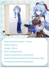Load image into Gallery viewer, UWOWO Game Genshin Impact Ganyu Wig Gradient Long Hair Heat Resistant