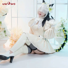 Load image into Gallery viewer, LAST BATCH UWOWO Game Nierr: Automataa 2BB Catgirll Namjatownn Collab White Cosplay Costume Maid Dress Halloween Costume