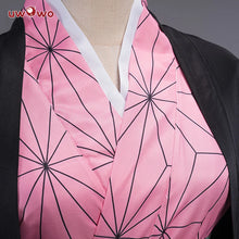 Load image into Gallery viewer, UWOWO Nezuko Cosplay Costume New Design Kamadoo Nezuko Haori Coat Uniform Shirt Pants Belt Halloween Costumes