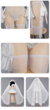Load image into Gallery viewer, IN STOCK UWOWO Nierr: Automataa Yorhaa 2B Cosplay Costume White Wedding Dress Bride Halloween Costume Outdoor Dress For Women