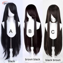 Load image into Gallery viewer, 73 Colors 100cm Long Straight Cosplay Wig Anime Compatible Universal Omopinenet Heat Resistant Synthetic Hair Wigs + Wig Cap