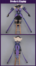 Load image into Gallery viewer, IN STOCK UWOWO Honkai Star Rail Black Swan Cosplay Costume Purple Dress Halloween costume