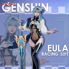 Load image into Gallery viewer, LAST BATCH UWOWO Genshin Impact Fanart Racing Eula Cosplay Costume Bodysuit