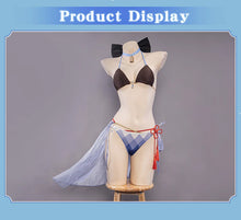 Load image into Gallery viewer, LAST BATCH UWOWO Ganyu Cosplay Swimsuit Exclusive Game Genshin Impact Fanart Ganyu Costume Swimming Bra Panties Full Halloween