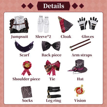 Load image into Gallery viewer, UWOWO Lyney Cosplay Collab Series: Game Genshin Impact Cosplay Fontaine Lyney Halloween Cosplays Costume