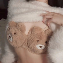 Load image into Gallery viewer, Winter Lingerie for Women Japanese Lolita Students Undies Plush Sexy Bras Wireless Cartoon Bear Cat Bra Set Soft Girlfriend Gift