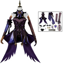 Load image into Gallery viewer, Anime Game Genshin Impact Fischl Cosplay Costume Purple Uniform Dress Dress Costume Halloween Carnival Party Carnival Set
