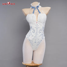 Load image into Gallery viewer, IN STOCK UWOWO Mikku Cosplay Costume Flower Fairy Dress Full Set Anime Cute Women White Bunny Jumpsuit Halloween Costumes