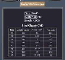 Load image into Gallery viewer, UWOWO Carlotta Shoes Game Wuthering Waves Carlotta Montelli Cosplay Shoes Black shoes Woman Size 36-43