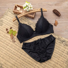 Load image into Gallery viewer, Women Seamless Bra Set Bra Top and Pantys Brassiere Fitness Underwear Lingerie Wireless Push Up Sexy Tank Top Briefs for Girls