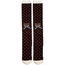 Load image into Gallery viewer, Japanese Little Bear Polka Dot Bow Lolita Socks Women Autumn Winter knee-high Socks Thick Combed Cotton Kawaii Slimming Stocking