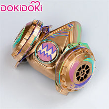Load image into Gallery viewer, IN STOCK Jinxx Wig Game DokiDoki-R Women 38cm Hair Jinxx Cosplay Mask Tattoo Necklace Nails Bun Wig Luminous Ball Free Cap