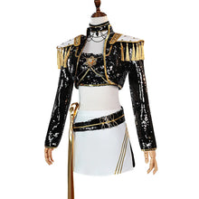 Load image into Gallery viewer, UWOWO Mira Cosplay Collab Series: Kpop Huntrix Mira GOLDEN Performance Black Suit Cosplay Costume XS-3XL Halloween Costume
