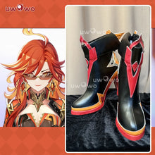 Load image into Gallery viewer, UWOWO Mavuika Shoes Game Genshin Impact Mavuika “Pyro Archon” Cosplay Shoes High Heel Size 35-45