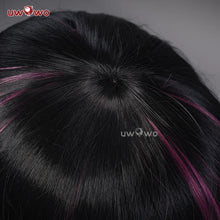 Load image into Gallery viewer, IN STOCK UWOWO Draculauraa Wig Little Devil Cosplay With Cape Wig Black and Pink 75CM Long Hair Heat Resistant Halloween Wig