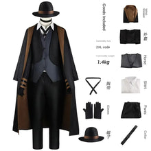 Load image into Gallery viewer, Nakahara Chuuya Cosplay Costume Include Hat Uniform Trench Coat Pants Outfits