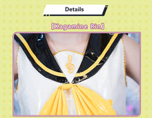 Load image into Gallery viewer, IN STOCK UWOWO Collab Series: Kagaminee Rin/Len Cosplay with Ears Cosplay Top Shorts Costumes Cosplay Outfit