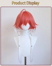 Load image into Gallery viewer, UWOWO Changli Wig Game Wuthering Waves Changli Cosplay Wig With Tonytail Long Hair Red and White