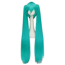 Load image into Gallery viewer, Anime Miku Cosplay Full Set Silver Grey Suit Miku Cosplay Headwear Costume Outfit JK uniform Cosplay Clothes Wig Halloween