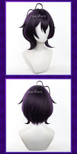 Load image into Gallery viewer, UWOWO Gushingg Over Magicall Girls Utenaa Hiiragii Battle Cosplay Wig Anime Wig Dark Blue Hair 35CM
