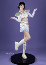 Load image into Gallery viewer, UWOWO Zoey Cosplay Collab Series: Kpop Huntrix Zoey White Holographic Performance Cosplay Costume XS-3XL Halloween Costume